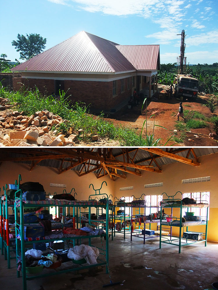 Girls' completed dormitory